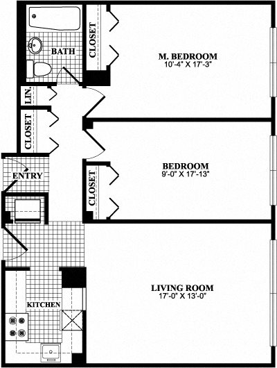 2 Bedroom 1 Bathroom